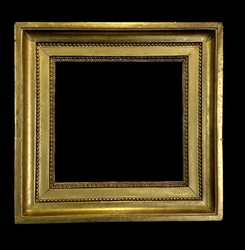 Rahmen XVIIIe EPOQUE LOUIS XVI aus vergoldetem Holz mit Skulpturen für Malerei 20 CM x 21 CM