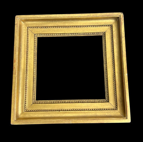 Rahmen XVIIIe EPOQUE LOUIS XVI aus vergoldetem Holz mit Skulpturen für Malerei 20 CM x 21 CM