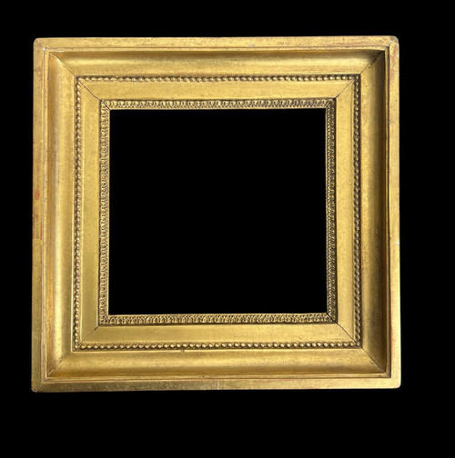Rahmen XVIIIe EPOQUE LOUIS XVI aus vergoldetem Holz mit Skulpturen für Malerei 20 CM x 21 CM