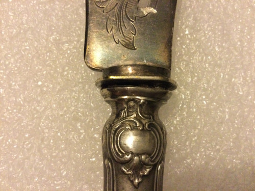 Silver serving knife