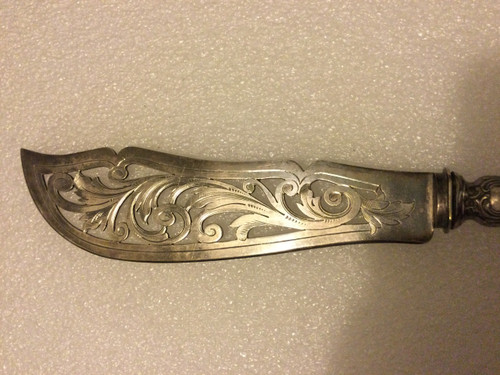 Silver serving knife