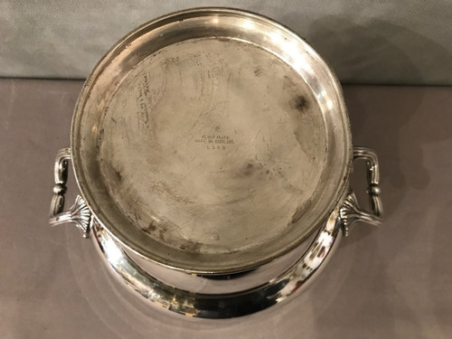 20th century silver-plated champagne bucket