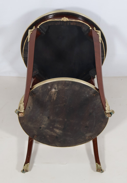 Transition-style pedestal table, 1900s
