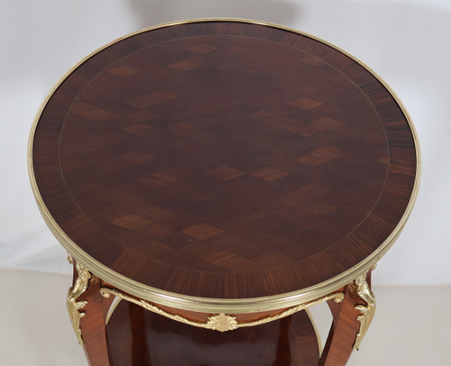 Transition-style pedestal table, 1900s