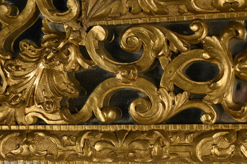 Spiegel mit vergoldeten Holzleisten, Epoche Napoleon III - Mitte 19.