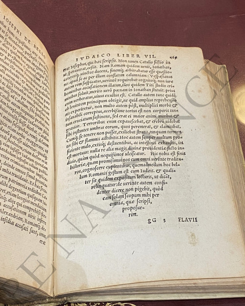 Flavius Joseph,  La Guerre des Juifs, 1539.