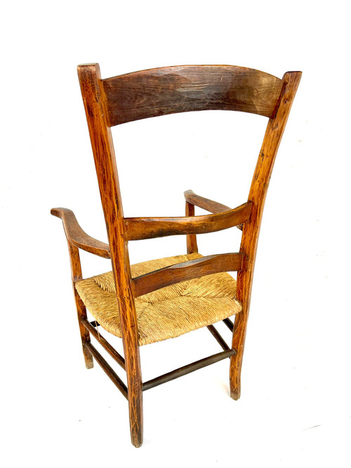 Rustic country armchair from the 18th century - Authentic and full of charm
