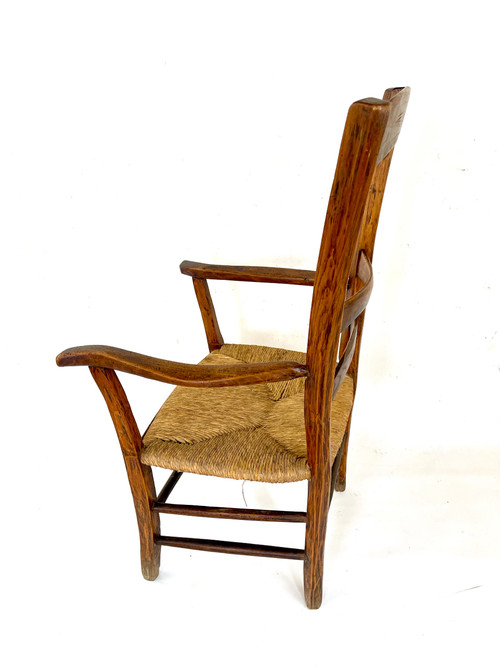 Rustic country armchair from the 18th century - Authentic and full of charm