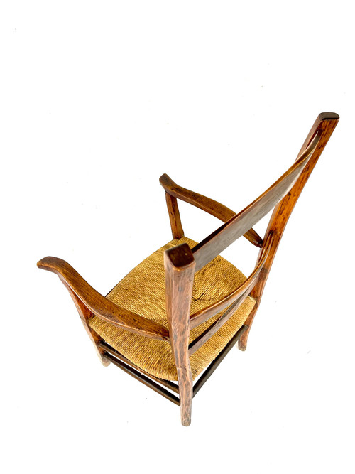 Rustic country armchair from the 18th century - Authentic and full of charm