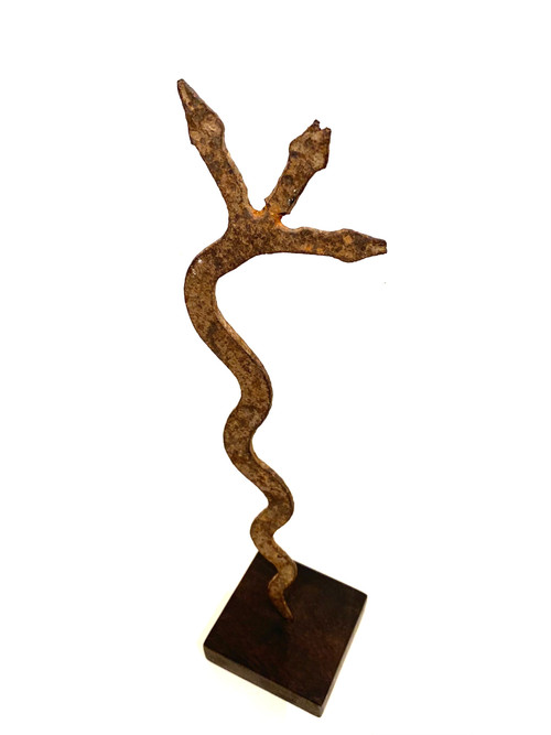 Fer rituel LOBI Serpent à 3 têtes 