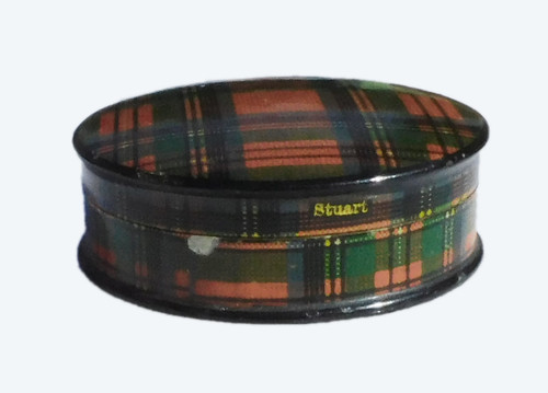 Piccolo portapillole inglese in tartanware Mauchline XIX secolo