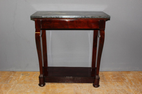 Kleine Konsole aus der Restaurationszeit Mahagoni XIX