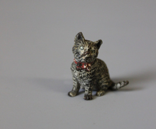 Bronze De Vienne Figurant Un Chat Vers 1900