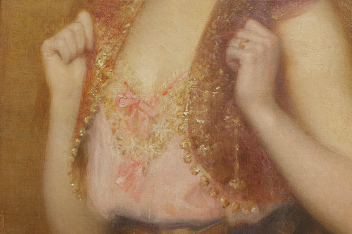 Paul TILLIER - Ritratto di una giovane donna dai capelli rossi e dagli occhi verdi