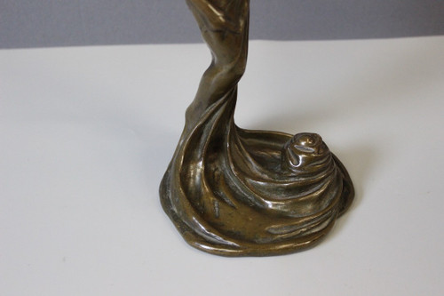 Bronzo Femme Dansant Art Nouveau di Heurtebise