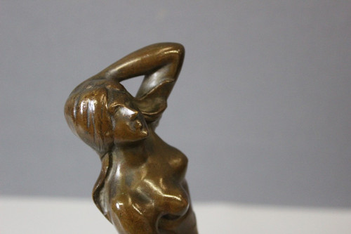 Bronzo Femme Dansant Art Nouveau di Heurtebise