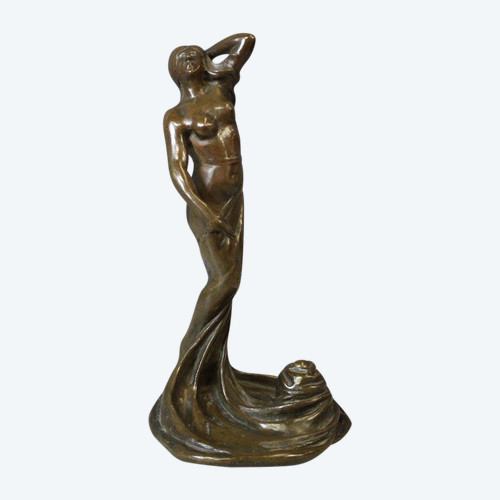 Bronzo Femme Dansant Art Nouveau di Heurtebise