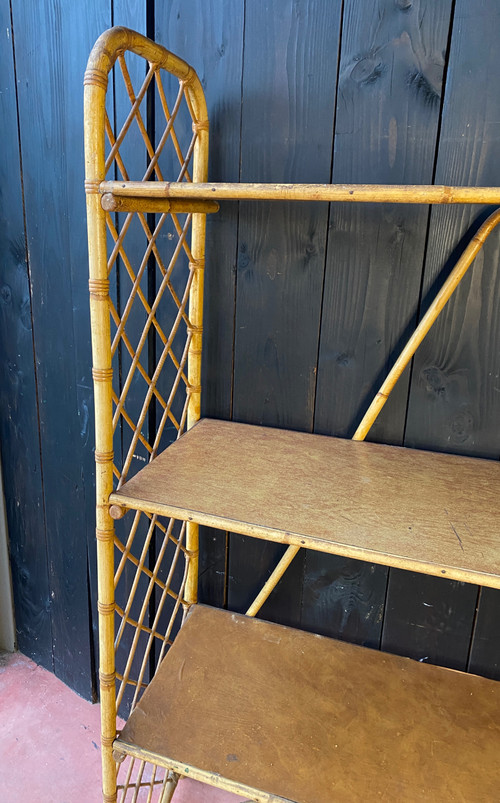 Louis Sognot Rattan Shelf 1892 1970