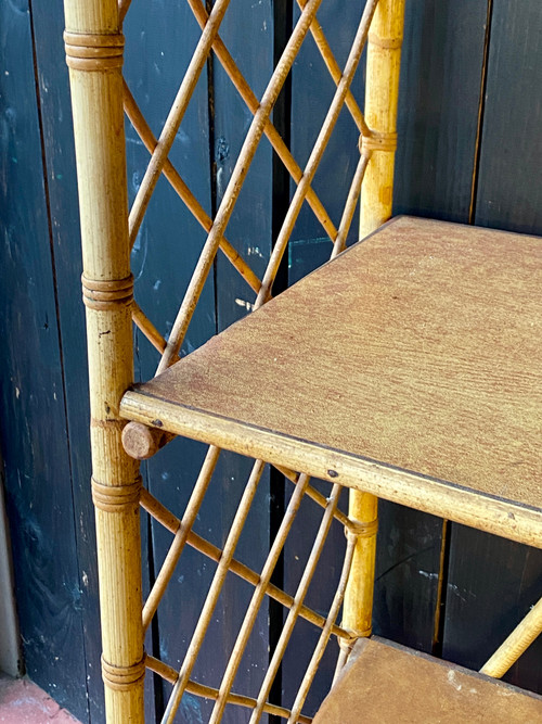 Louis Sognot Rattan Shelf 1892 1970