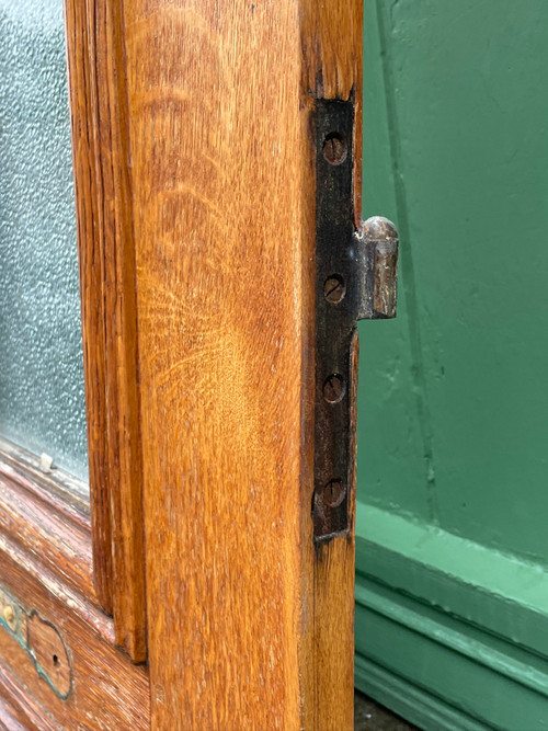 Paar Eingangstüren aus Eiche aus einem Bürgerhaus