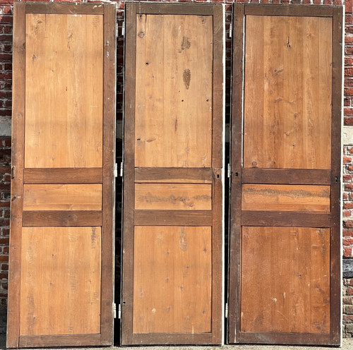 Suite of three three-panel doors