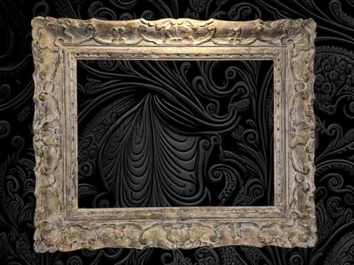 ANCIENT 19th CENTURY FRAME IN WOOD AND GILDED STUC SCULPTTED FOR PAINTING 53 cm x 40 cm