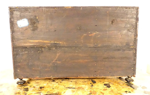 Italienisches Kabinett Geschwärztes Holz Schildpatt Bronze vergoldet Vestalin Säulen XVII.