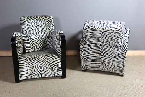 Pair of art deco armchairs