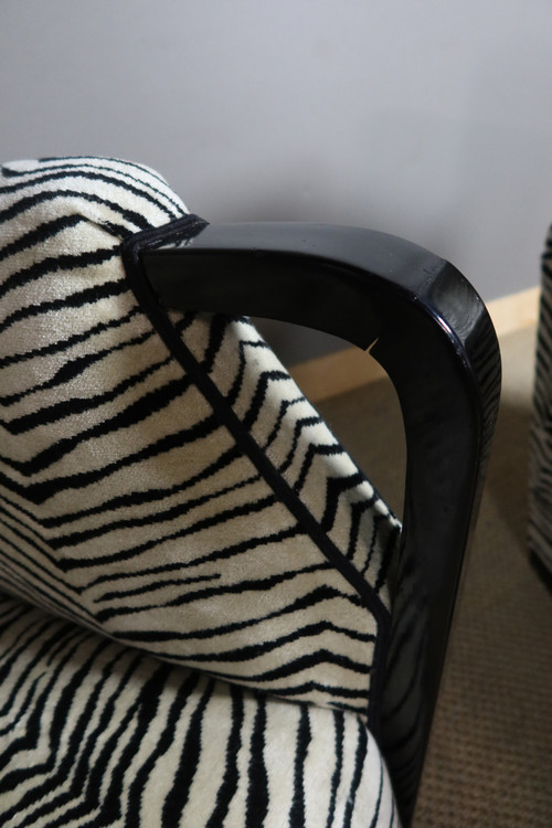 Pair of art deco armchairs