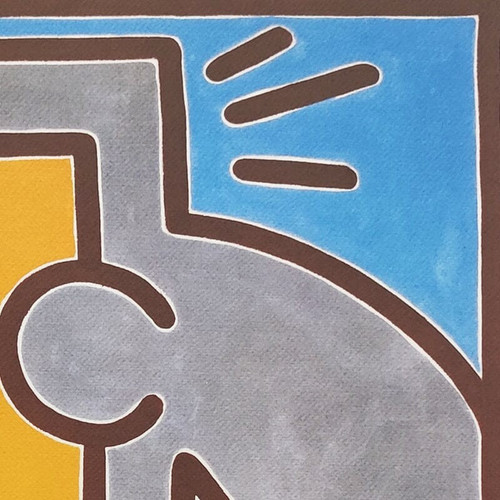 1990 Superbe lithographie Keith Haring à édition limitée