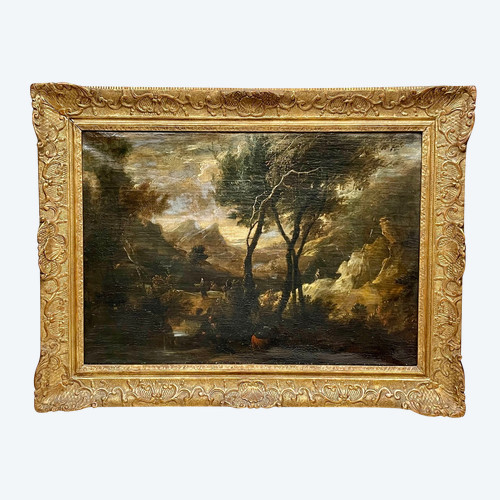 Paesaggio animato XVII secolo