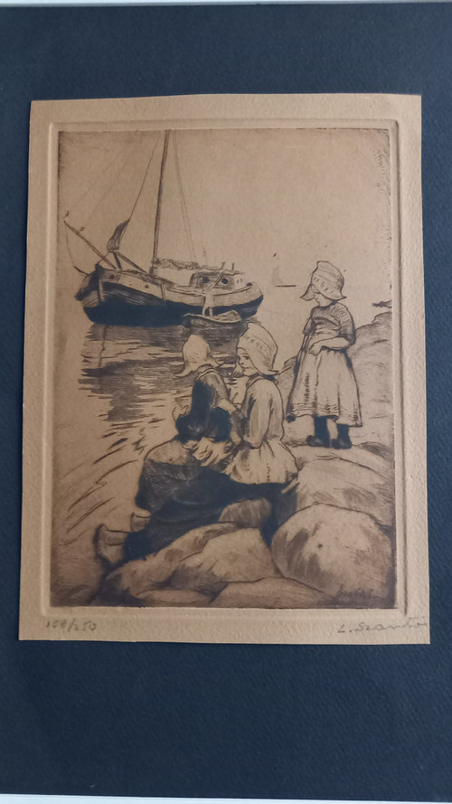 Engravings by Louis Szanto 19th century