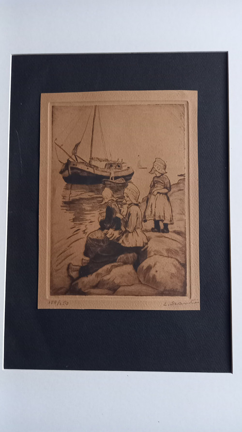 Engravings by Louis Szanto 19th century