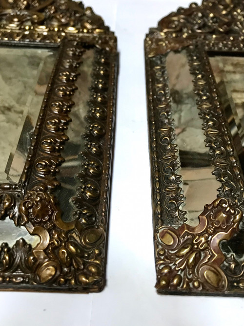 Pair of Louis XIV-style mirrors