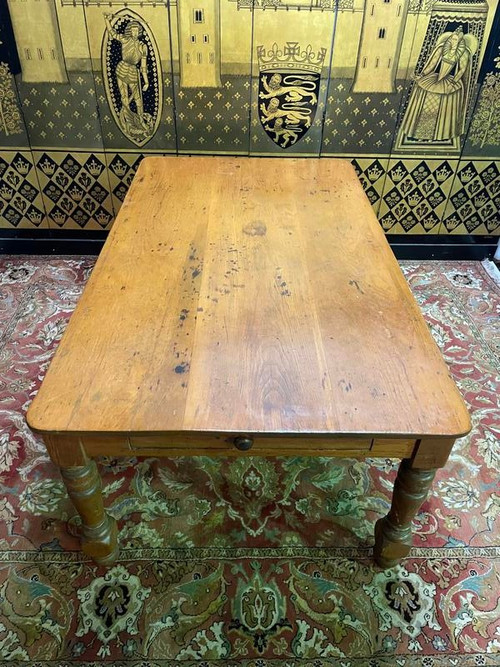 Table de ferme en sapin 