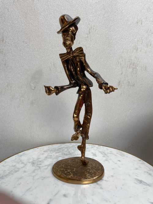1970/80 'Le Jazz Band' 4 Bronze Sculptures, Signed LOHE