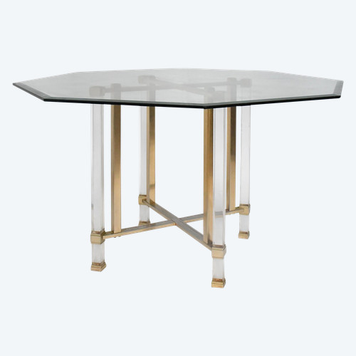 1970s Hollywood Regency table in the style of Charles Hollis Jones