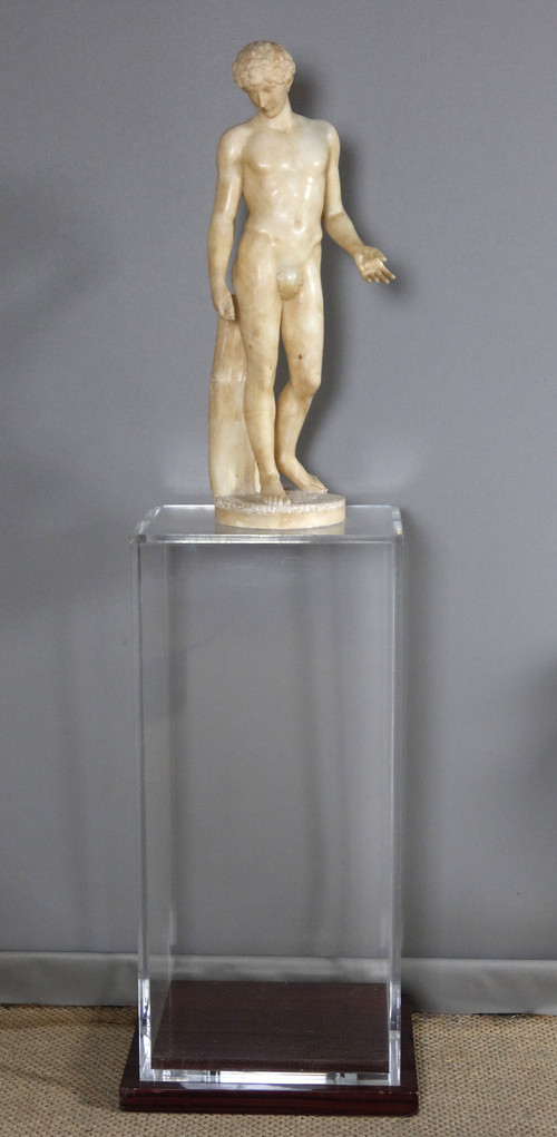 Sculpture en albâtre représentant Apollon XIXème
