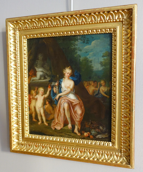 Mattheus Terwesten (attributed to): 18th century Dutch school, HSP - Allegory of abundance