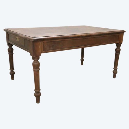 Table de Cuisine en Bois de Sapin, Début du 20ème Siècle