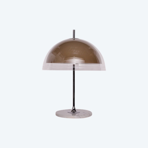 Lampe champignon base marbre par Frank Bentler.