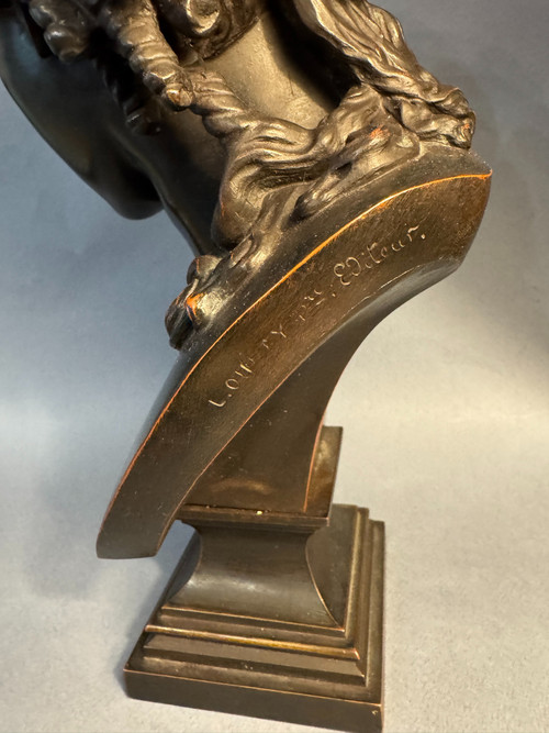 Busto di Arianna in bronzo di L. Oudry éditeur (Bacco, Antinoo)