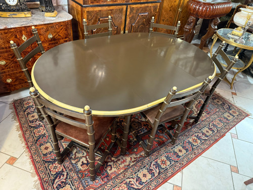 1970S VINTAGE DINING ROOM SET (TABLE AND CHAIRS)