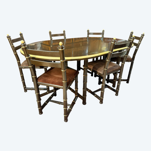 1970S VINTAGE DINING ROOM SET (TABLE AND CHAIRS)