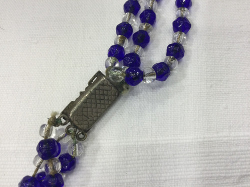 Collier en verre années 30