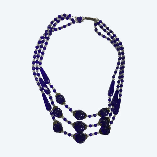 Collier en verre années 30