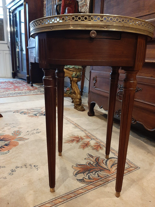 Table Bouillotte Style Louis XVI  en Acajou - XXème siècle