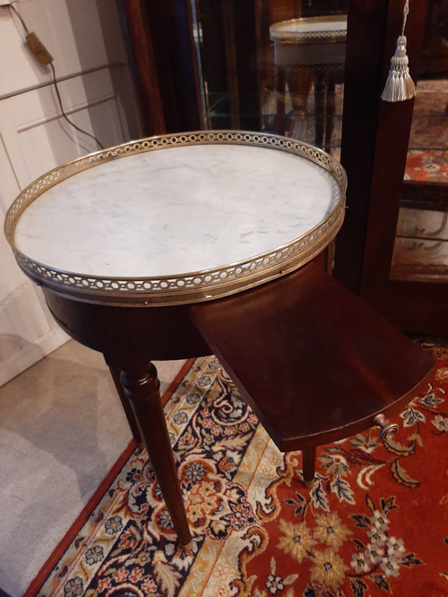 Table Bouillotte Style Louis XVI  en Acajou - XXème siècle