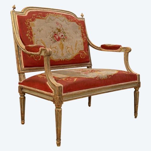 Mobili da castello in legno laccato marchiato Marchesa, epoca Luigi XVI, 1780 circa