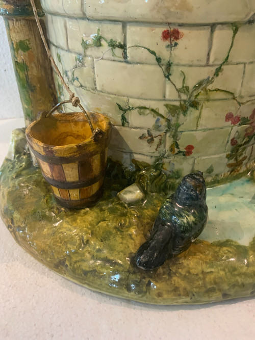 MASSIER DELPHIN Pozzo in ceramica di Vallauris XX secolo